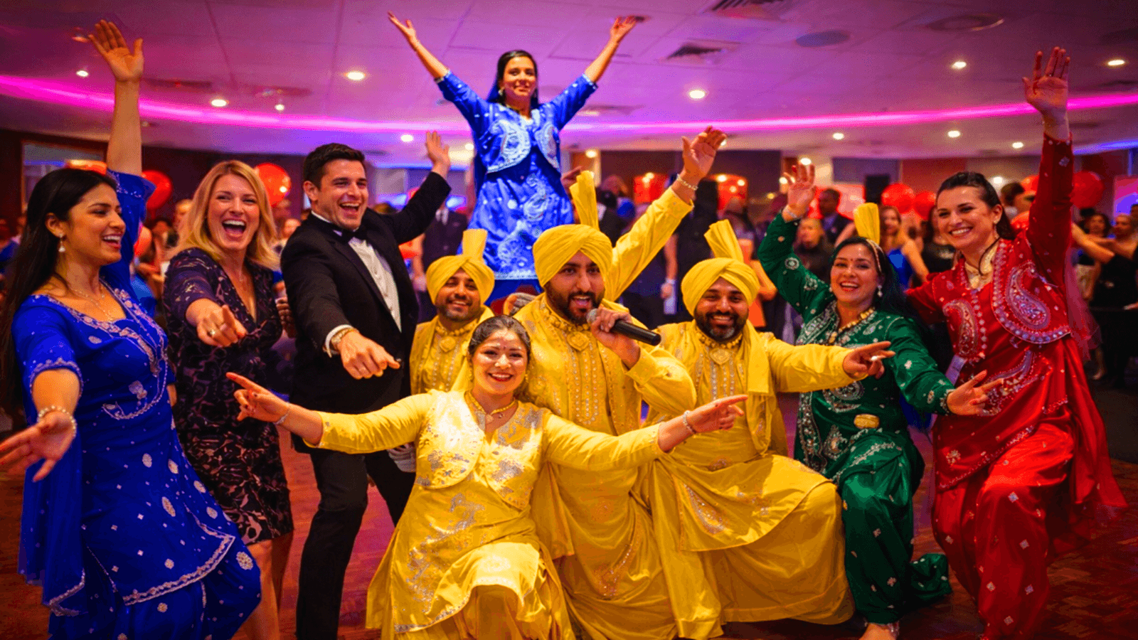 Punjab folk dance performance with dhol music